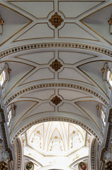 Interior of Church Nuestra Sra del Consuleo of Altea, province of Alicante, Spain