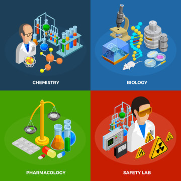 Science Concept Icons Set 