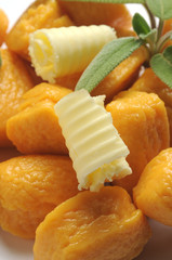 Pumpkin gnocchi Ñoqui Gnocco di zucca Ñoquis Ньокки Nocken Gericht Nhoque Cucina italiana 玉棋 Italienische Küche Gastronomía de Italia Italian cuisine 義大利飲食 Kuchnia włoska Итальянская кухня Calabaza 南瓜