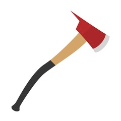 Axe for fireman isolated icon