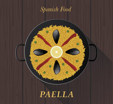 Spanish Food. "Paella" 