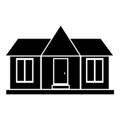 Modern country house icon. Simple illustration of house vector icon for web design