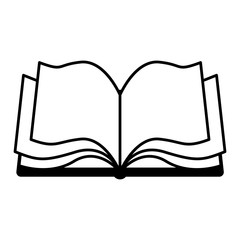 academic book icon over white background. Learning knowledge and library theme. Colorful design. vector illustration