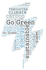 Go Green word cloud