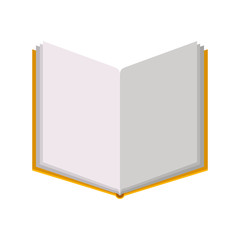 academic book icon over white background. Learning knowledge and library theme. Colorful design. vector illustration