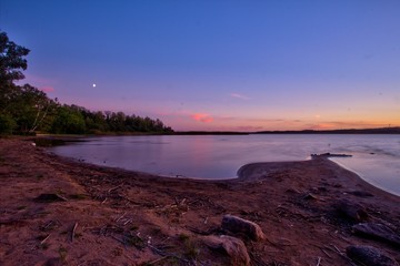 Dusk by the Vidöstern lake, Sweden