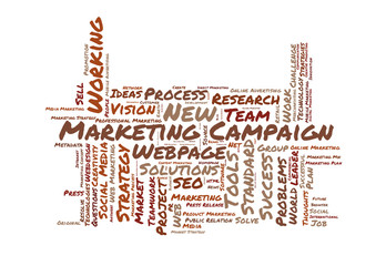 Marketing campaign word cloud