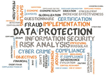 Data protection word cloud