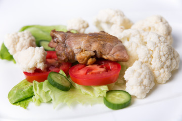 schweinefleisch mit Gemüse 
