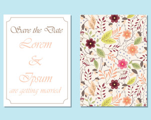 Obraz premium wedding invitation template