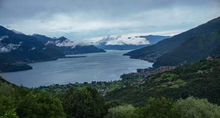 Naklejka na ściany i meble Mountains in Italy near the lake Como in summer