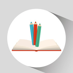 book open colors concept school graphic vector illustration eps 10