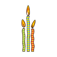 birthday candles icon image vector illustration design 