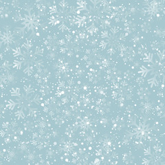 Christmas snowflakes seamless background
