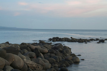 Davao City Baywalk, Ecoland, Philippines - with stone formation