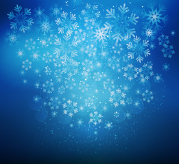 Christmas snowflakes background