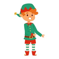 Santa Claus kid cartoon elf helper