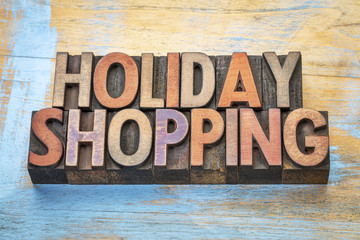 holiday shopping word abstract