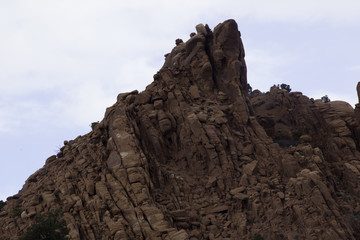 Rugged Utah mountain of stone