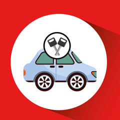 man icon car design vector illustration eps 10