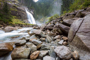 Krimmler waterfall in Austria
