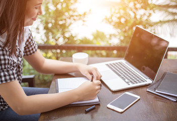 Image of document with charts on background of male and female w