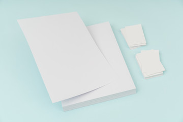Blank flyer poster, brochure mockup,A4, US-Letter, with business