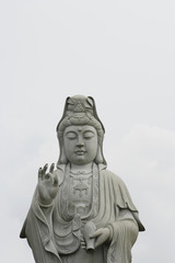 Fototapeta na wymiar Stone Buddha statue