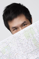 Man with map