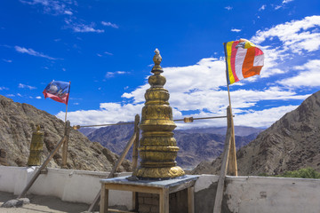 ラダック地方のチベット修道院