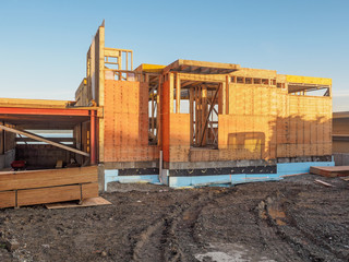 Beach-side house construction