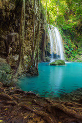 Erawan waterfall in Kanchanaburi, Thailand © happystock