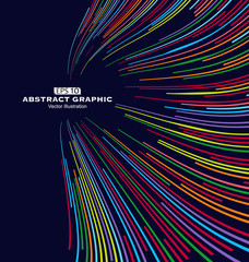 Abstract graphics, Technological sense vector illustration.