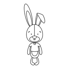 rabbit or bunny icon image vector illustration design 