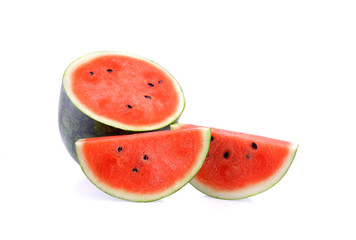 fresh watermelon on a white background