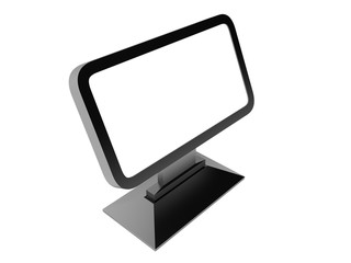 Blank Trade Show Booth. 3D rendering