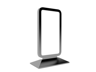 Blank Trade Show Booth. 3D rendering