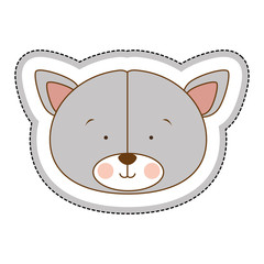 cat cartoon character icon image vector illustration design 