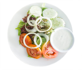 Fresh organic vegetable salad