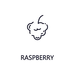 Raspberry line icon