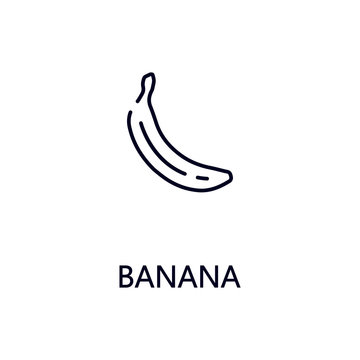 Banana line icon
