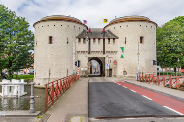Fototapeta na wymiar Gruis Gate / Gruispoort in Brügge