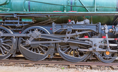 Green Locomotive Wheels