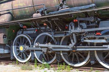 Detail of a Rusting Steam Locomotive