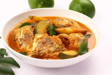 Fish curry with coconut and mango