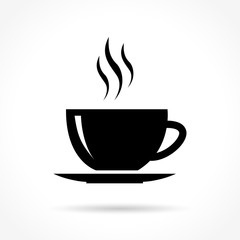 cup icon on white background