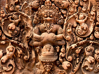 Banteay Srei Sculpture, Angkor, Cambodia