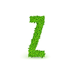 Green Leaves font Z.