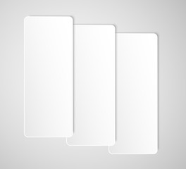 Paper Banner. Design Vector. Mockup. Rectangle.