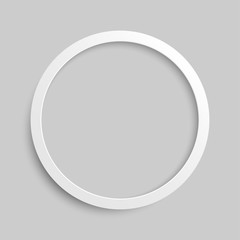 Paper Banner. Design Vector. Mockup. Circle.